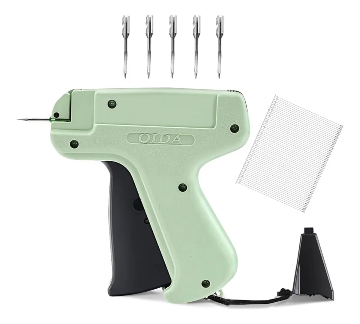 Kit Pistola Etiquetadora Ropa Profesional CHENGBAO Verde | 5 Agujas Metal, 1000 Púas | Rápido y Eficiente para Tiendas
