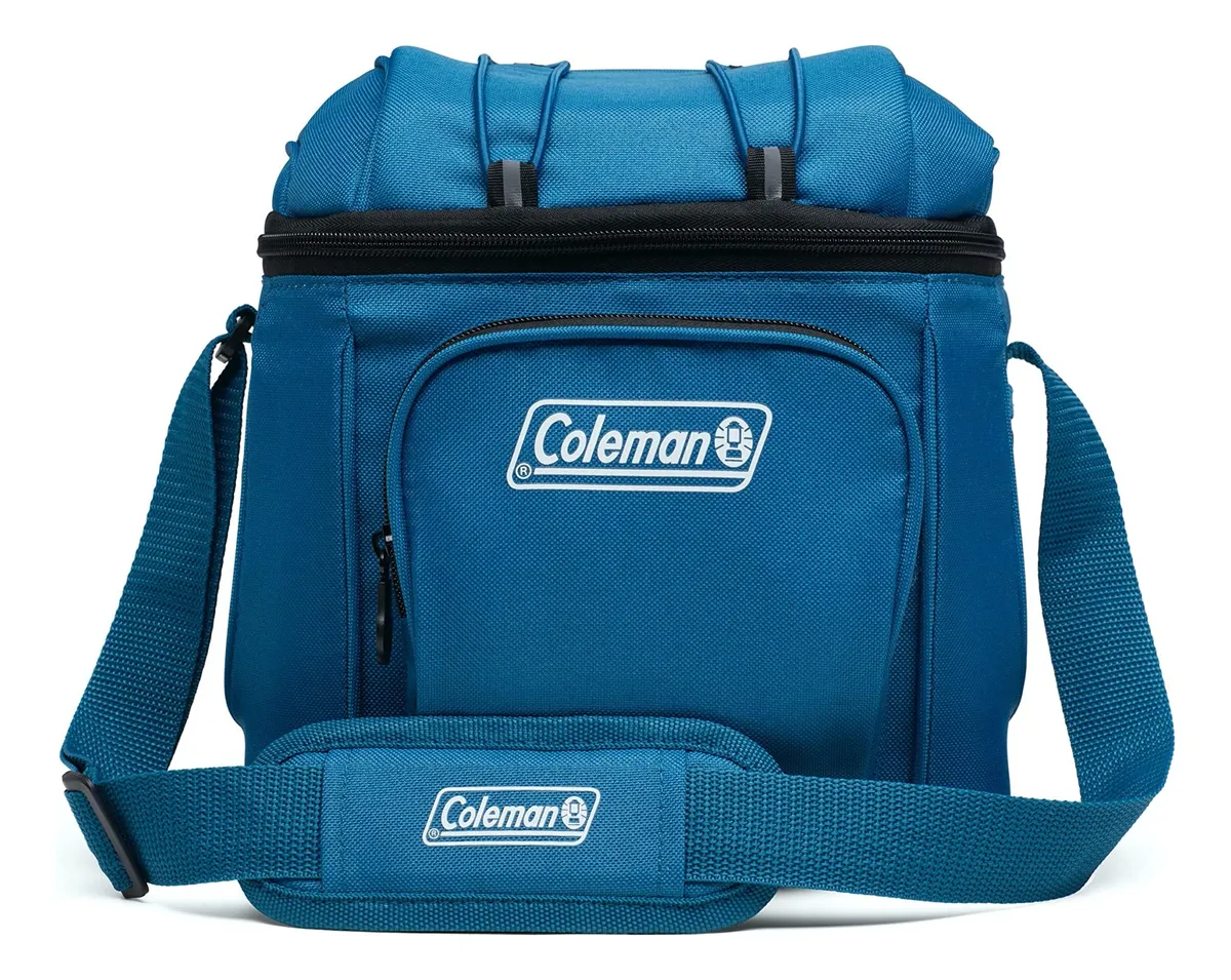 Bolsa Enfriadora Suave Coleman Multi 9 Latas, Portátil Aislamiento Superior, 15L, Resistente Fugas, Uso Playa Camping