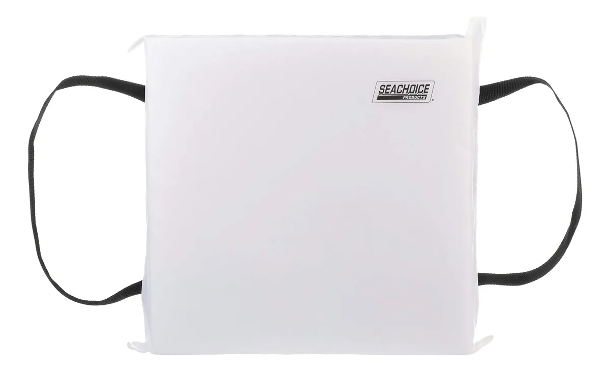 Cojín Flotante Blanco de Espuma Marina de Emergencia 38x38 cm - Flotabilidad Segura y Comodidad para Navegación y Emergencias en el Agua