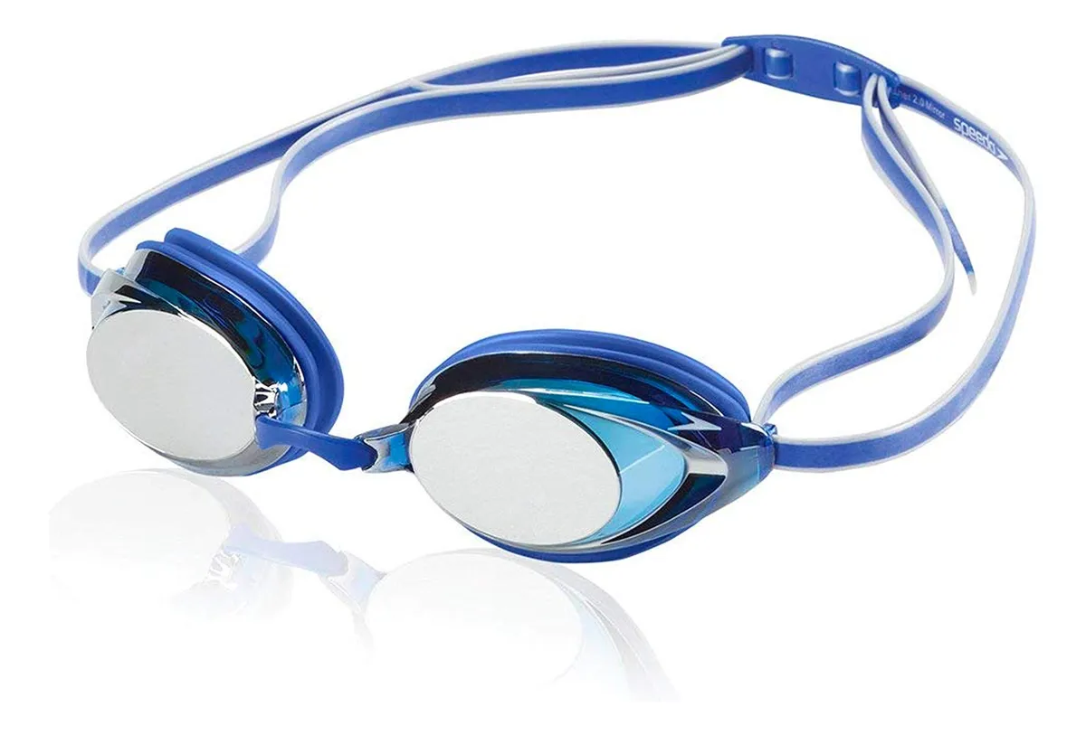 Gafas de Natación Speedo Vanquisher 2.0 Unisex para Entrenamiento y Competición | Visión Clara y Ajuste Personalizado | Azul/Transparente