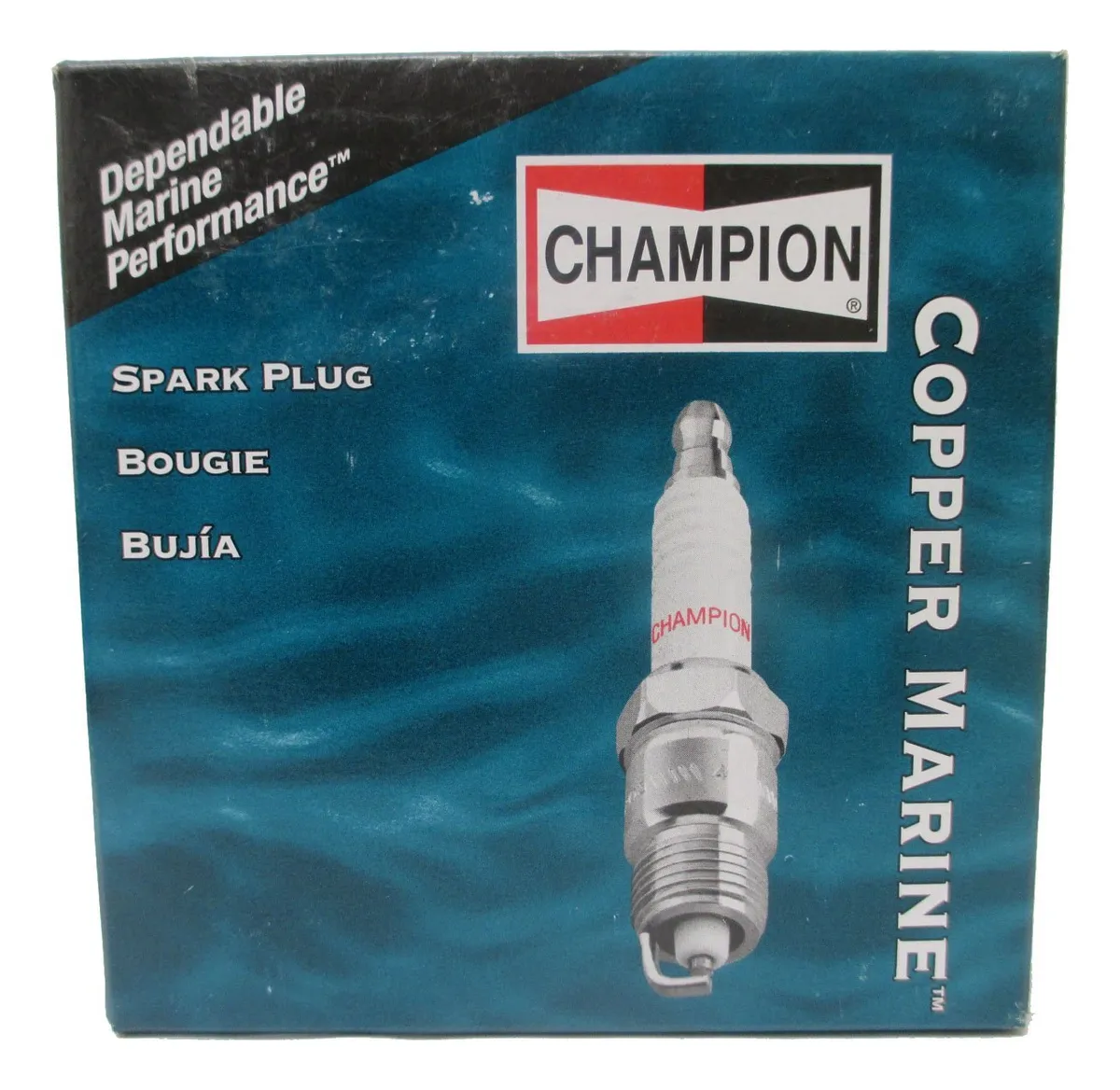 Bujías Champion Copper Marine 828M QL77JC4 Pack x4 - Alto Rendimiento para Motores Marinos - Durabilidad y Encendido Fiable