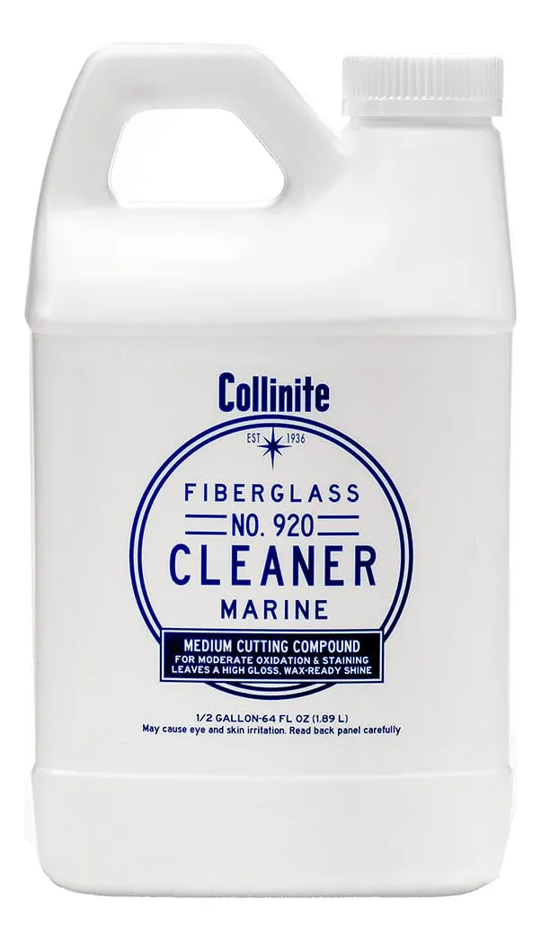 Limpiador Para Barcos De Fibra De Vidrio Collinite 920 - Limpieza Profunda, Brillo Duradero, Protección Superior Para Embarcaciones Náuticas - Fórmula Profesional