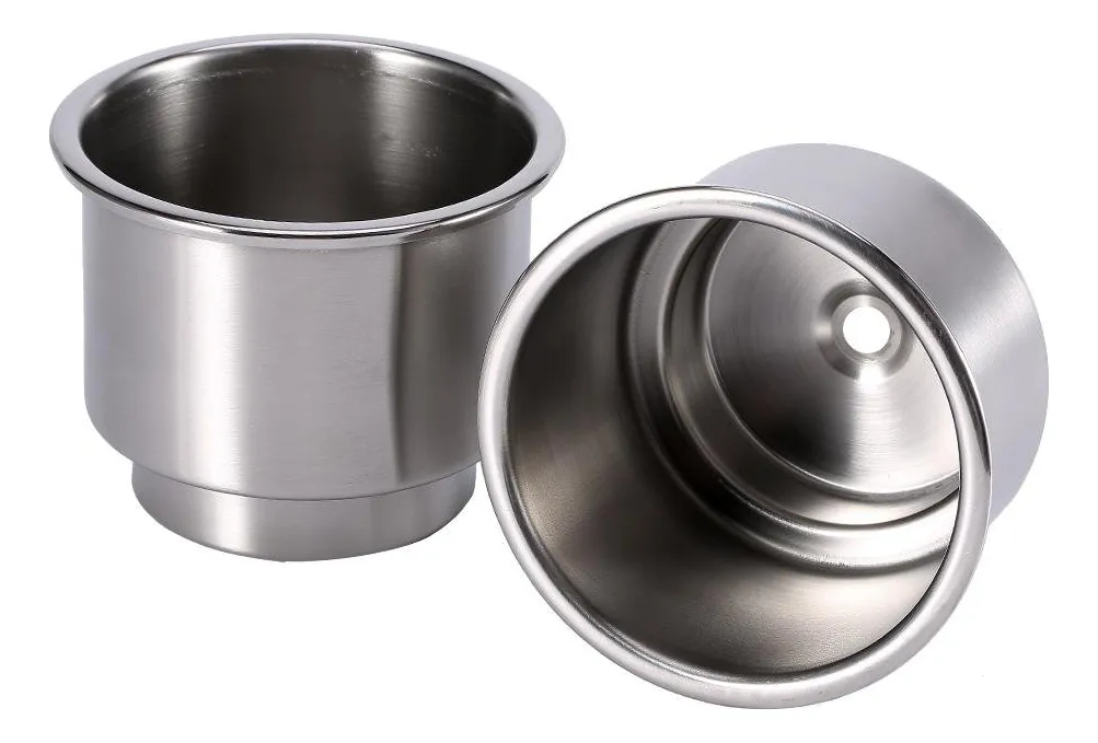 Pack 2 Soportes para Botella de Bebida Acero Inoxidable - Porta Bebidas Resistente y Duradero para Coche y Hogar