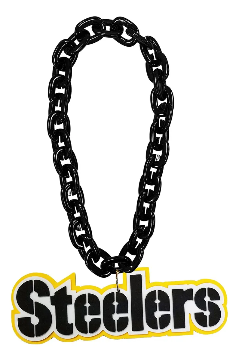 Cadena de Ventilador Oficial Pittsburgh Steelers - Negro | Decoración Deportiva para el Hogar | Accesorios NFL | Regalo para Fanáticos