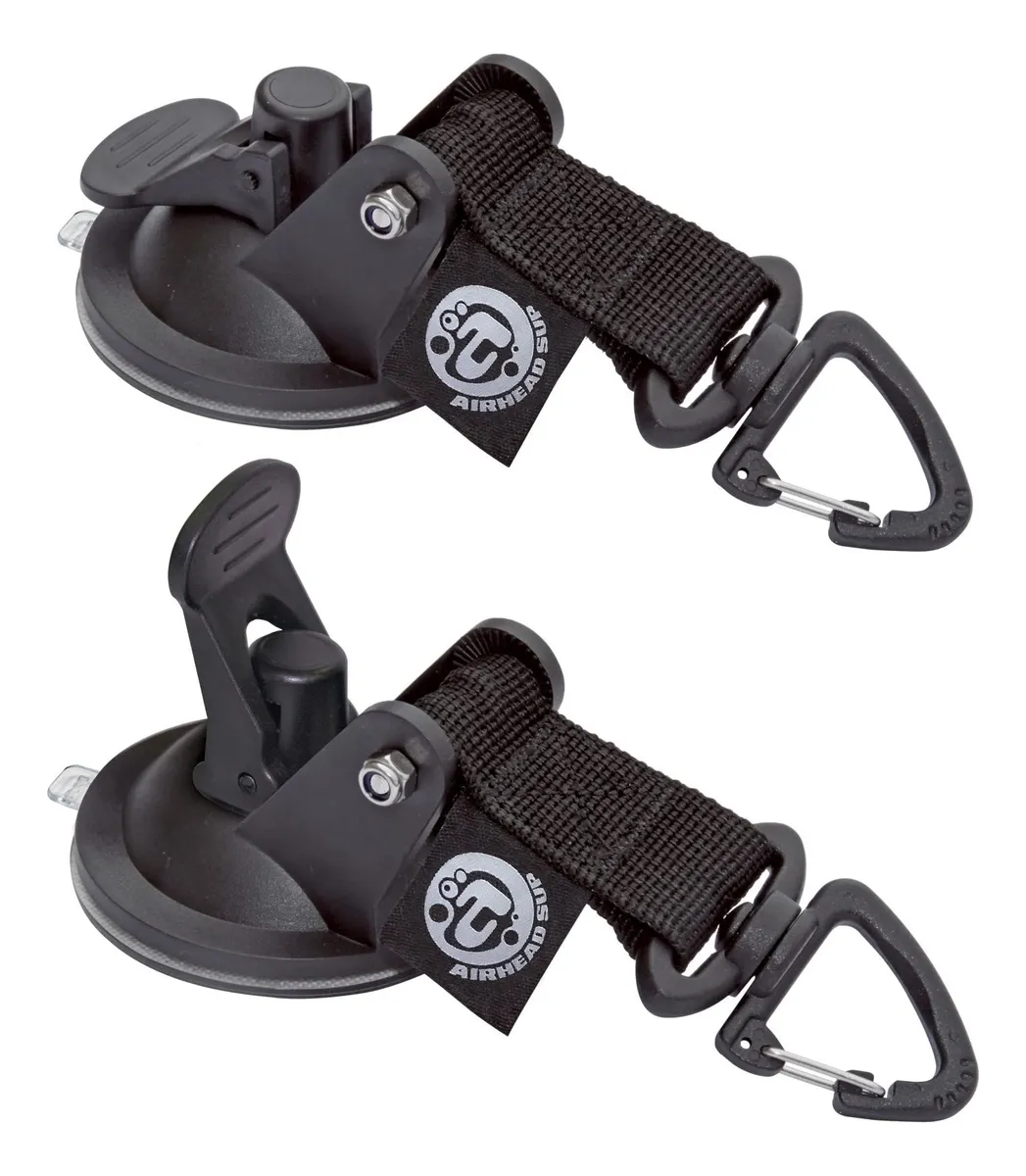 Abrazaderas con Ventosa Airhead SUP - Set de 2 Unidades, Adhesión Potente para Transporte Seguro, Accesorios Esenciales para tu Tabla