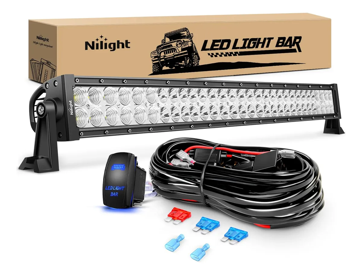 Barra de Luz LED Off Road 81 cm 180W Combo | Potente Iluminación 12V para Vehículos 4x4, Camionetas y Todo Terreno