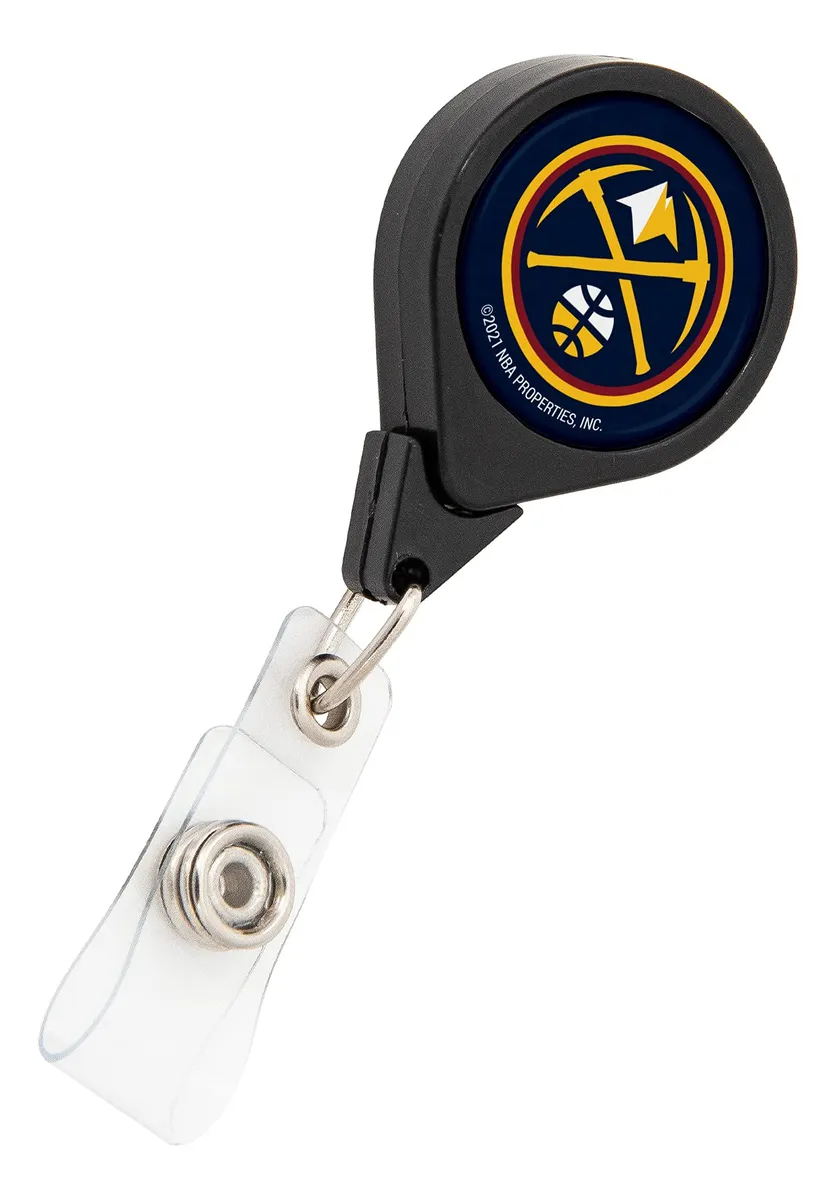 Soporte Retráctil Oficial Denver Nuggets NBA para Tarjetas - Accesorio Fanático Ideal para Exhibir Tu Colección y Proteger Tus Tarjetas de Baloncesto
