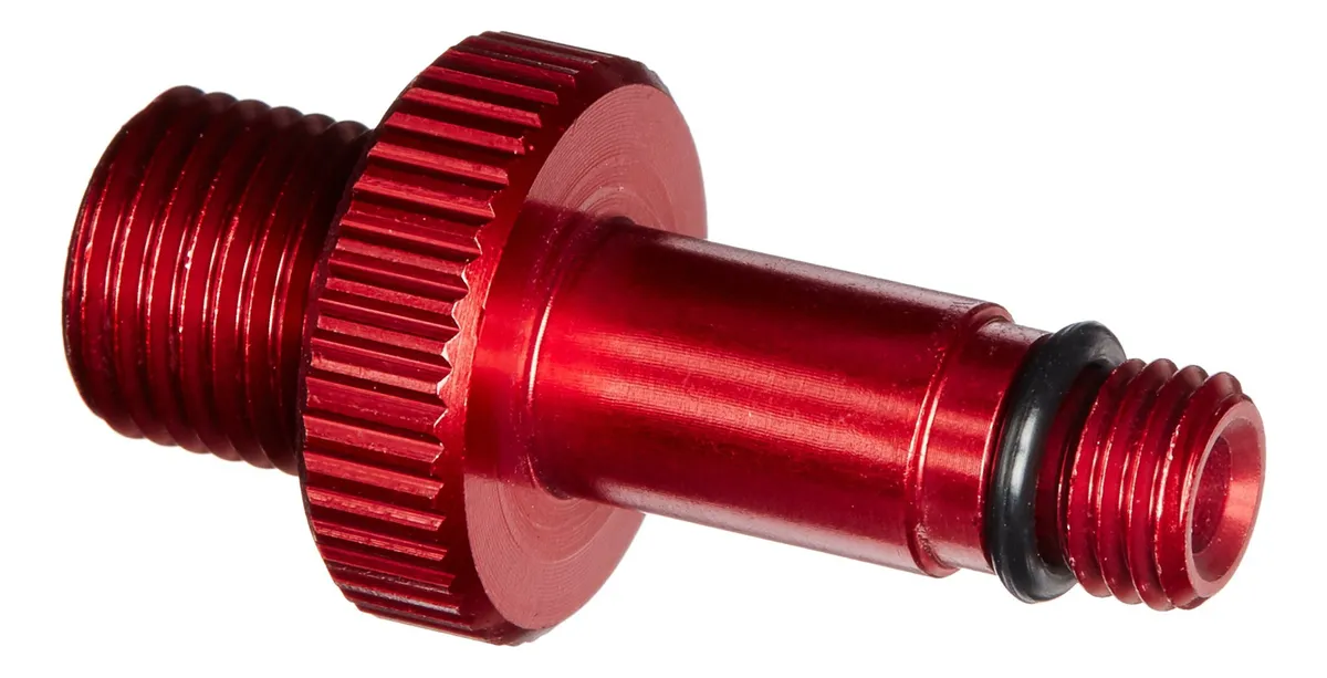 Adaptador Válvula Aire Rock Shox Monarch Rojo - Repuesto Original para Bicicletas de Montaña y MTB - Mantenimiento y Reparación de Amortiguadores