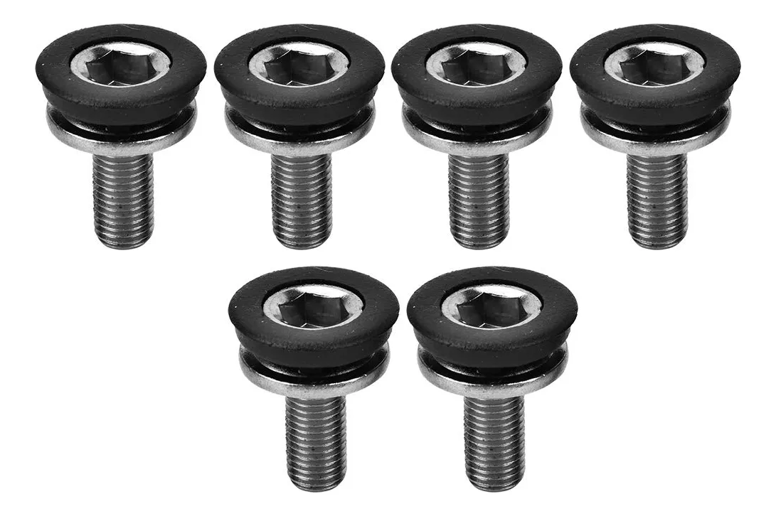 Pack 6 Tornillos de Manivela para Eje Central de Bicicleta - Repuesto Universal para Reparación y Mantenimiento de Ciclos