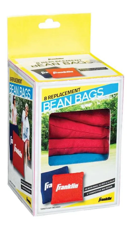8 Bolsas de Repuesto para Cornhole Rojas y Azules: Accesorios Perfectos para tu Juego de Exterior - Duraderas y de Alta Calidad