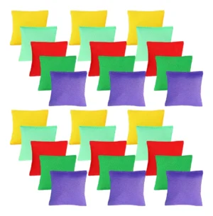 30 Bolsitas De Maíz Coloridas Nylon Para Juegos Al Aire Libre, Ideal Para Cornhole Y Lanzamientos Precisos | Durables Y Vibrantes