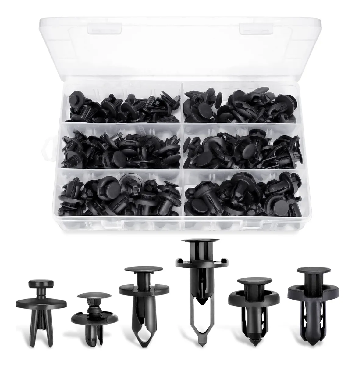 Juego de Expansores de Tornillo de Nailon 102 Unidades | Fijaciones Resistentes y Duraderas para Uso Profesional y Doméstico | Amplio Surtido para Diversas Aplicaciones