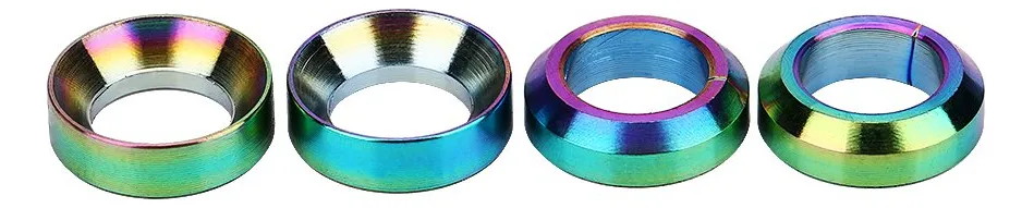 4 Espaciadores de Tornillo para Frenos de Bicicleta - Mejora el Ajuste y Rendimiento de tu Frenado - Kit de Accesorios para Bicicletas de Montaña y Carretera