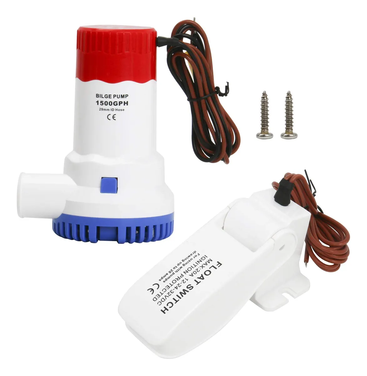 Bomba de Sentina Eléctrica 1500 GPH 12V para Barco - Evacuación Potente y Fiable para tu Embarcación - Bomba Agua Marina Profesional