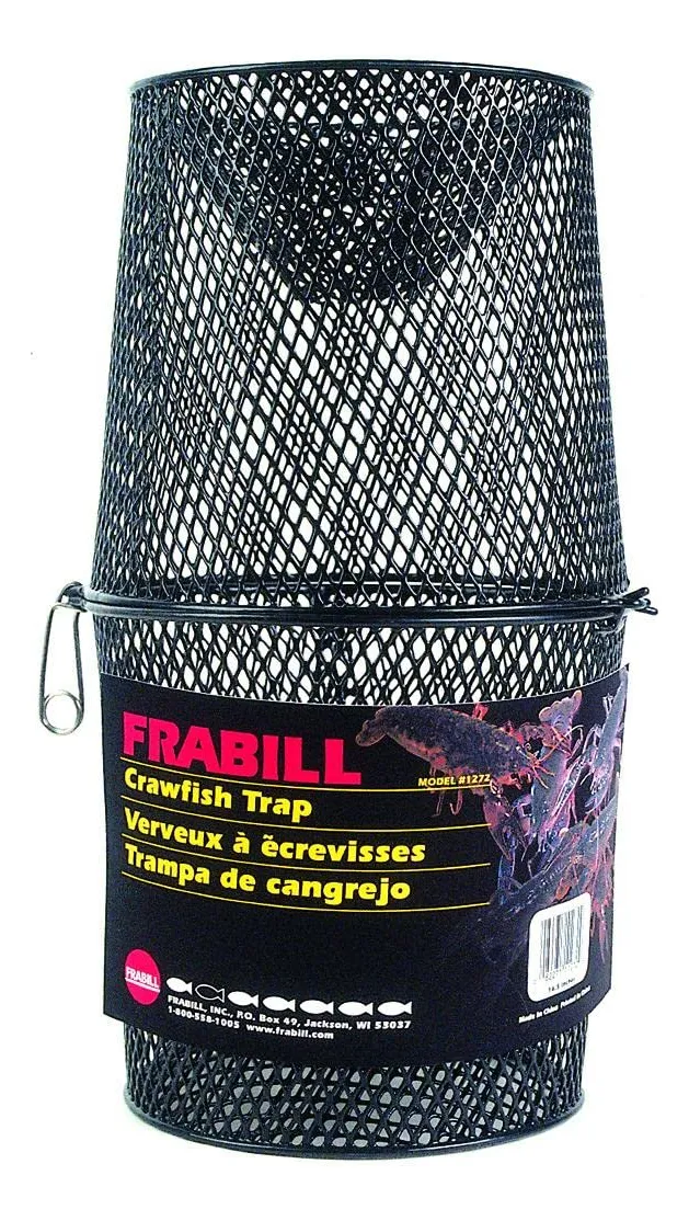 Trampa de Cangrejos Torpedos Malla de Acero Resistente - Diseño Eficaz para Captura Segura y Duradera - Ideal para Pesca Recreativa y Profesional - Multicolor