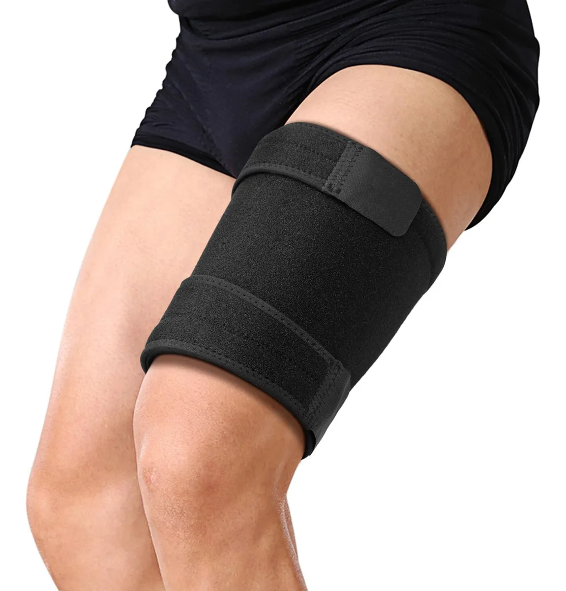 Soporte Ajustable de Muslo para Alivio de Dolor de Ingle y Ciática | Faja Compresión Muscular | Terapia de Recuperación Deportiva y Ortopédica