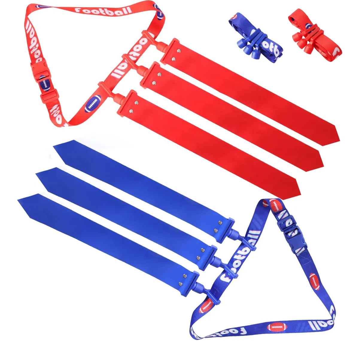 Juego de Fútbol para Niños y Adultos con Cinturones Ajustables, Diseño de Tela Profesional, Talla Única para Diversión Deportiva en Familia