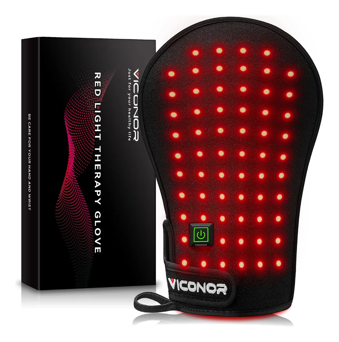 Dispositivo Terapia Luz Roja Guantes Terapia Infrarroja para Alivio del Dolor y Recuperación Muscular | Tecnología LED Avanzada | Diseño Ergonómico para Manos y Muñecas