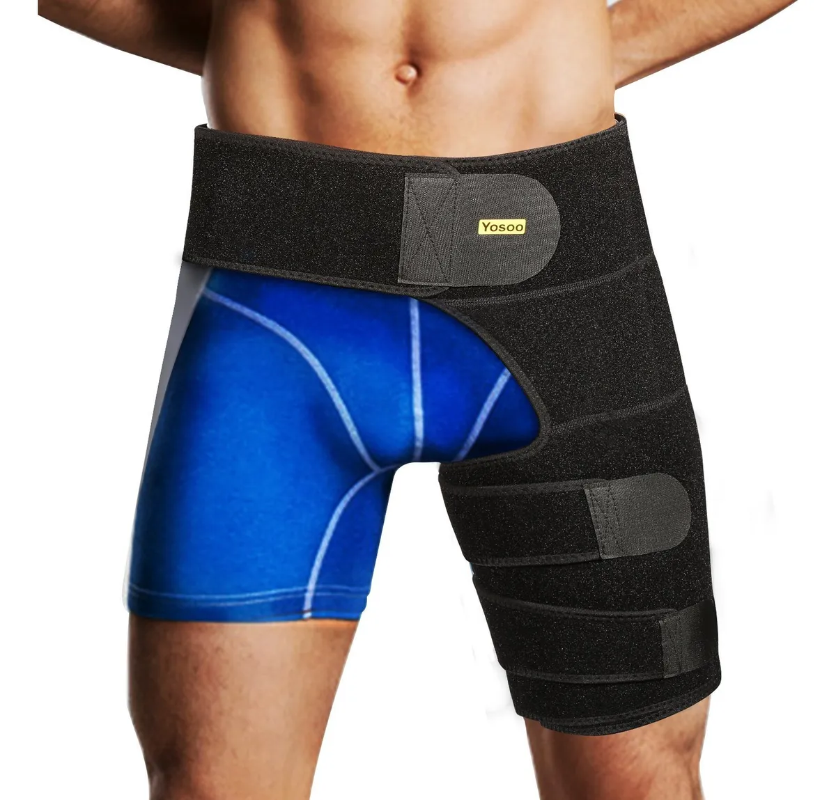 Muslera Neopreno Ajustable para Alivio de Dolor de Ingle y Ciática | Soporte Compresión Terapéutica | Transpirable y Cómodo