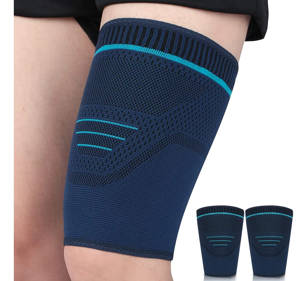 2 Piezas Soporte de Muslo Antirozaduras Transpirable Talla X-Large para Prevención de Fricción y Rozaduras | Comodidad Duradera