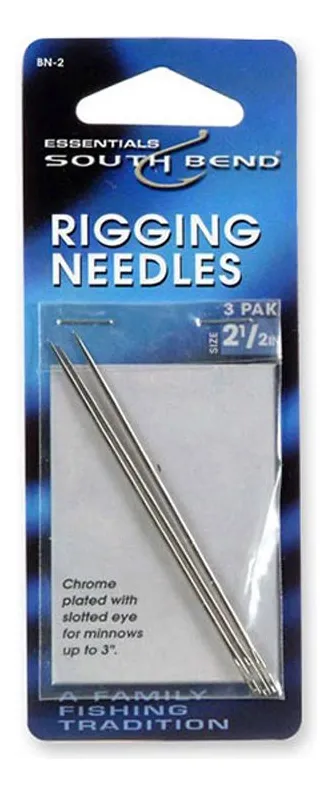 Agujas de Aparejo Cromadas Profesionales de 6.35 cm - Acero Inoxidable Resistente para Pesca Deportiva y Artesanal - Durabilidad y Precisión Garantizada