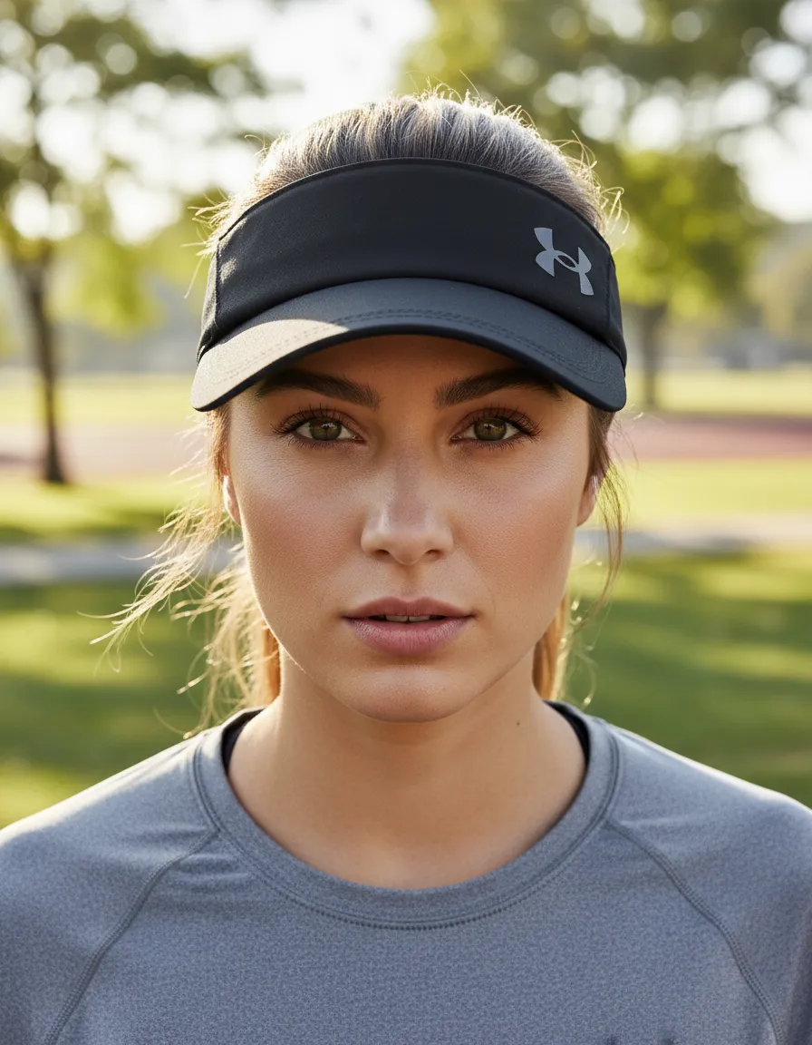 Visera Iso-chill Launch Run para Mujer | Tecnología de Enfriamiento Rápido | Ligera y Transpirable | Ideal para Correr y Deporte al Aire Libre | Talla Única | Color Negro