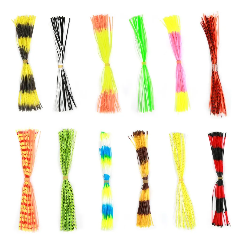 12 Paquetes Señuelos De Pesca De Silicona Variados Al Azar - Simulacro Realista de Presa para Mejores Capturas en Pesca Deportiva