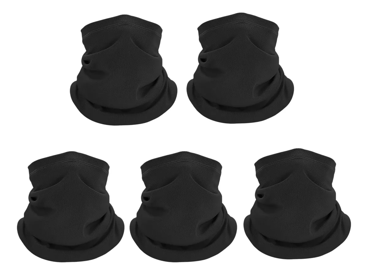 Pack 5 Bandanas Deportivas Multifuncionales Antipolvo, Viento y Rayos UV | Protección Transpirable Unisex Talla Única para Ciclismo, Running, Senderismo y Más