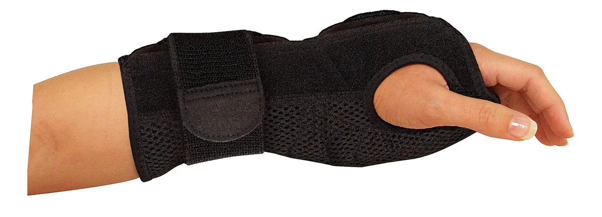 Muñequera Ajustable Negra para Dormir con Compresión en el Brazo - Talla Única Unisex - Confort y Soporte Nocturno - 1 Unidad