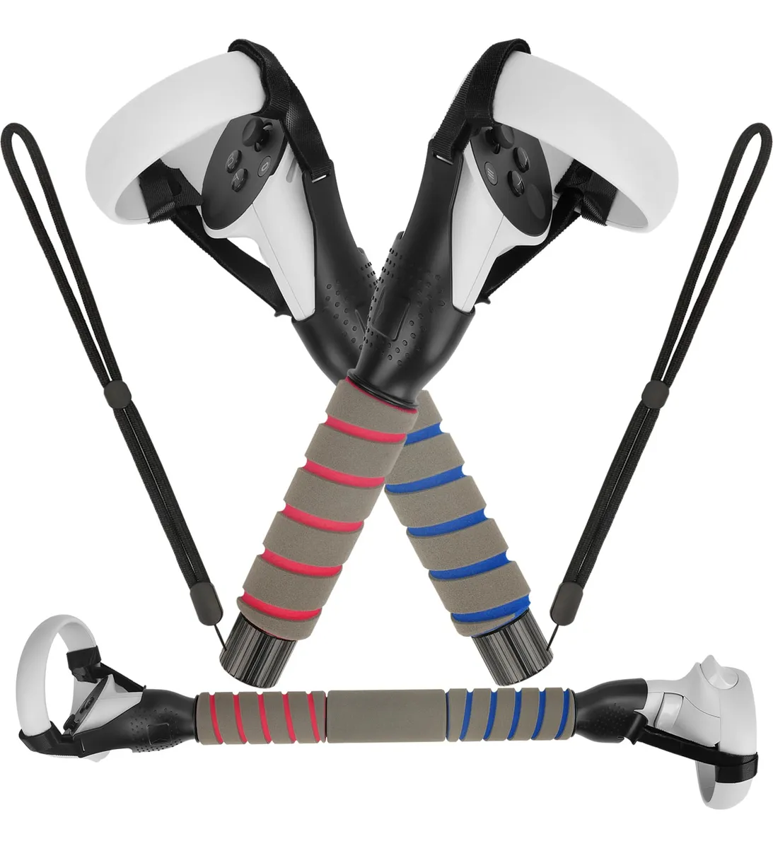 Accesorios Extensores de Mango para VR: Mejora tu Experiencia en Gorilla Tag y Beat Saber | Compatibilidad Amplia | Juego Inmersivo