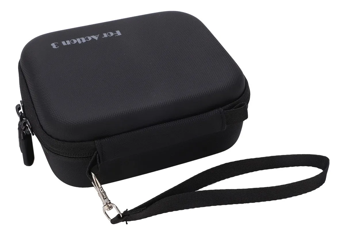 Bolsa Estuche Rígido de Almacenamiento para Cámara de Acción | Protección Duradera contra Golpes y Polvo | Accesorios Esenciales para Deportes y Aventuras | Diseño Compacto y Resistente | Color Negro