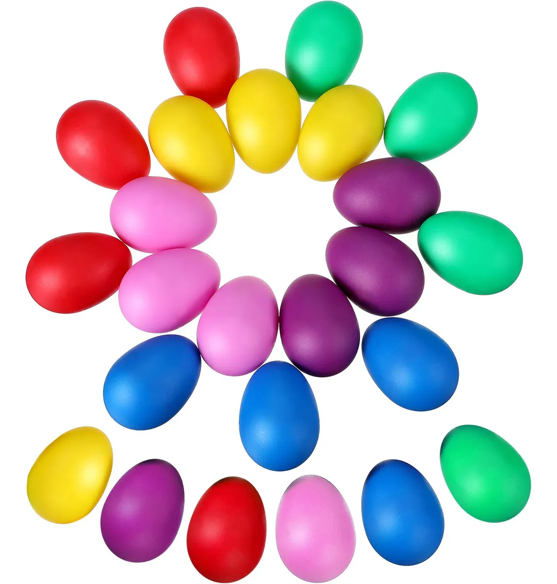 Juego de 24 Huevos de Pascua Musicales de Plástico - Decoración Festiva y Diversión para Niños - Perfectos para Regalar y Ocultar