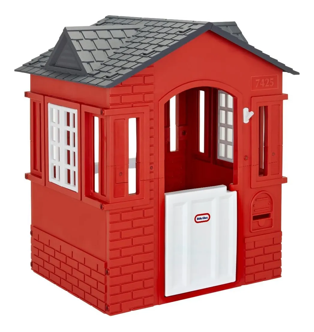 Casa de Juguetes Little Tikes Roja Multicolor con Puertas y Ventanas - Espacio de Juego Seguro y Divertido para Niños - Ideal para Exteriores y Interiores