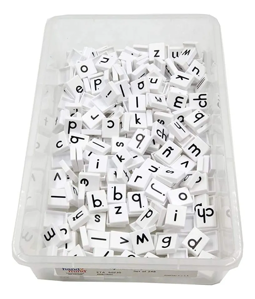 Azulejos Letras Minúsculas Plástico Blanco N - Perfectos para Proyectos Creativos, Manualidades, Decoración DIY y Señalización Personalizada