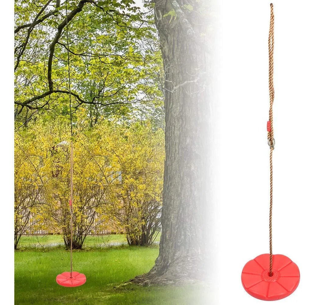 Columpio De Disco De Plástico Para Niños – Resistente, Ideal Para Exteriores Y Jardín