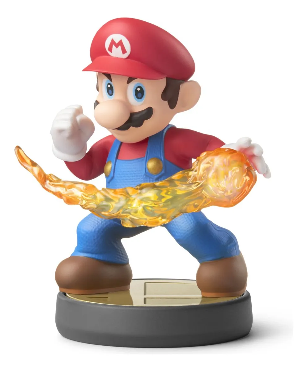 Figura Coleccionable Amiibo Mario Super Smash Bros. - Personaje Icónico de Nintendo para Nintendo Switch, Wii U y 3DS - Accesorio Imprescindible para Fans de Videojuegos