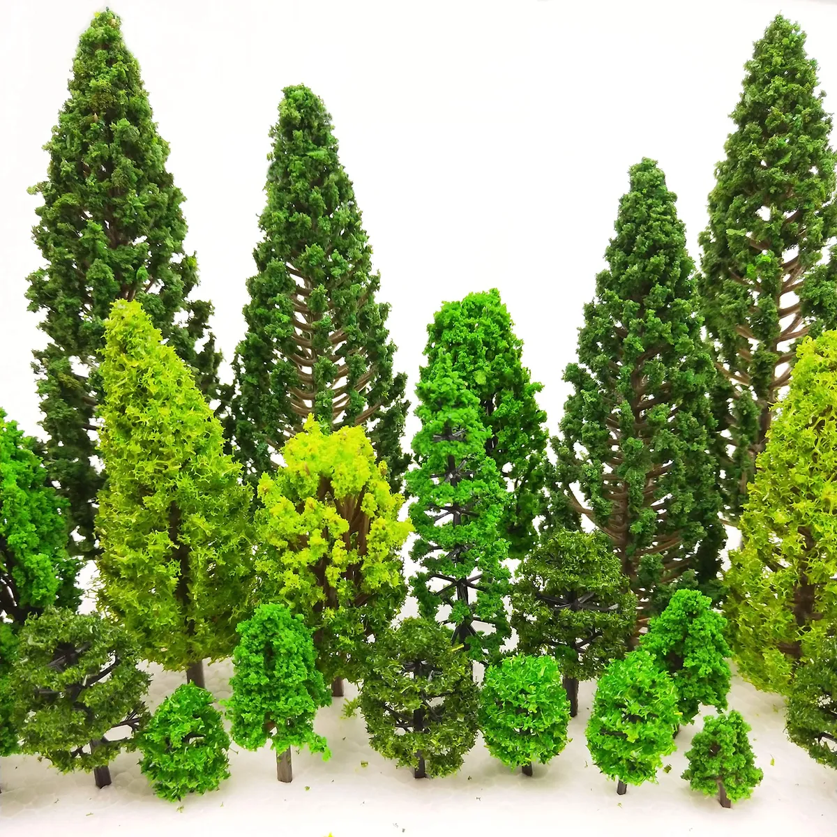 36 Árboles Artificiales para Manualidades y Paisajismo, Escala 1:35 a 1:15 (2.5 a 15 cm), Modelismo y Decoración DIY