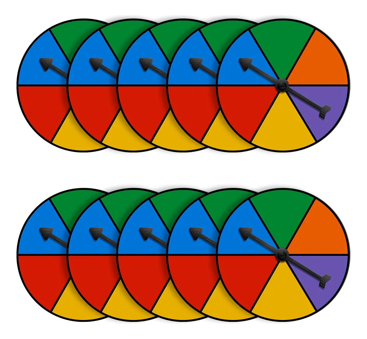 10 Piezas Juego Giratorio Spinners Cuadrados Blanco - Ideal para Entretenimiento y Decoración Moderna - Diseño Versátil y Elegante