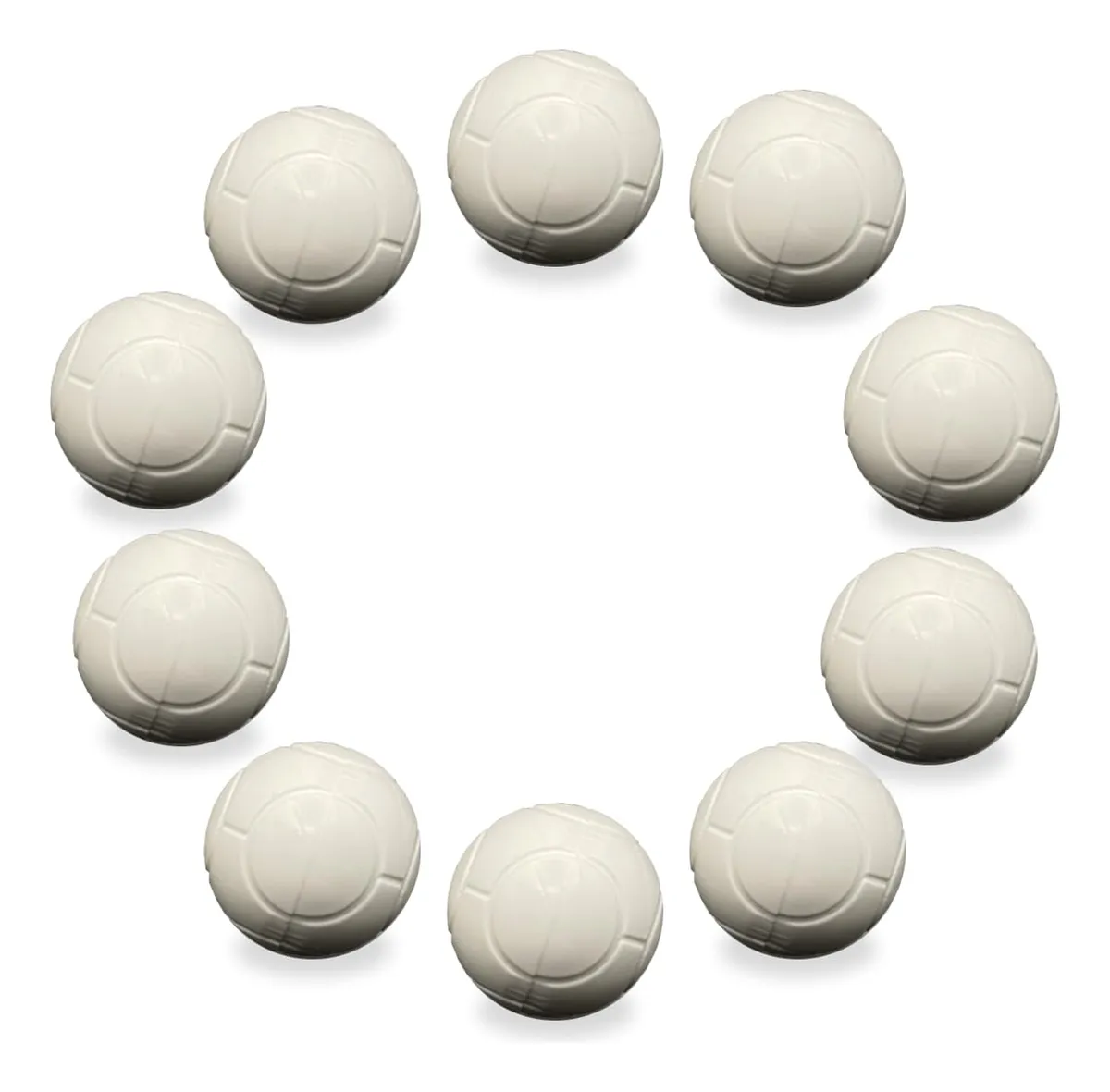 10 Pelotas de Futbolito Profesionales Diseño Balón Clásico 33 mm | Ideal para Mesas de Futbolín y Recreación