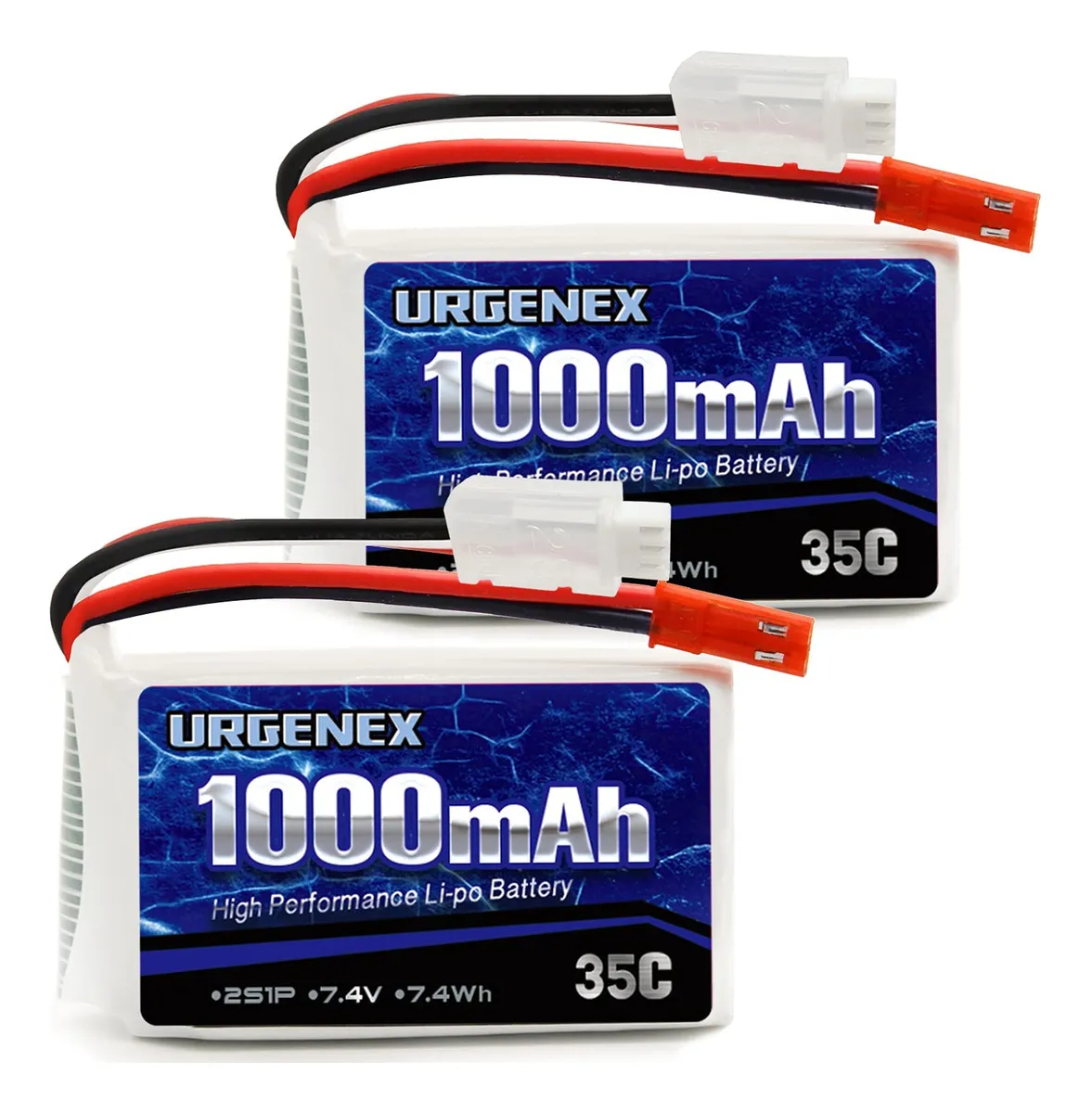Batería Lipo 7.4V 1000mAh 2S 35C con Conector JST para Coches RC de Alta Potencia y Rendimiento Duradero | Compra Online