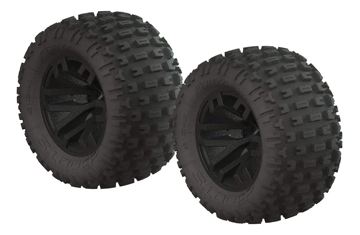 Neumáticos Premontados Dboots Fortress Mt 2.2 para Coches RC 1/10, Negro, Agarre Superior para Terreno Difícil - Compra Online