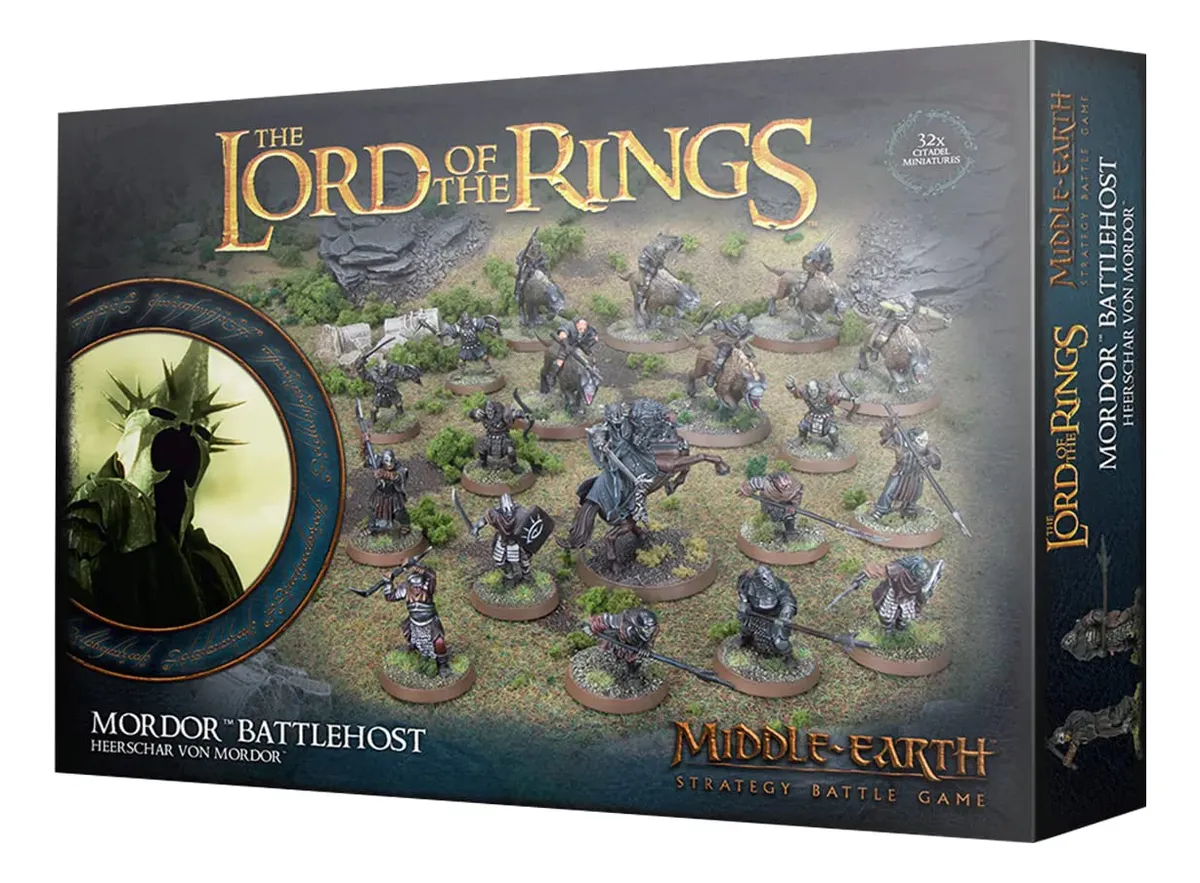 Juego de Batalla Estrategia Tierra Media Mordor Battlehost: Revive Épicas Guerras en la Tierra Media con Figuras Detalladas para Coleccionistas y Jugadores