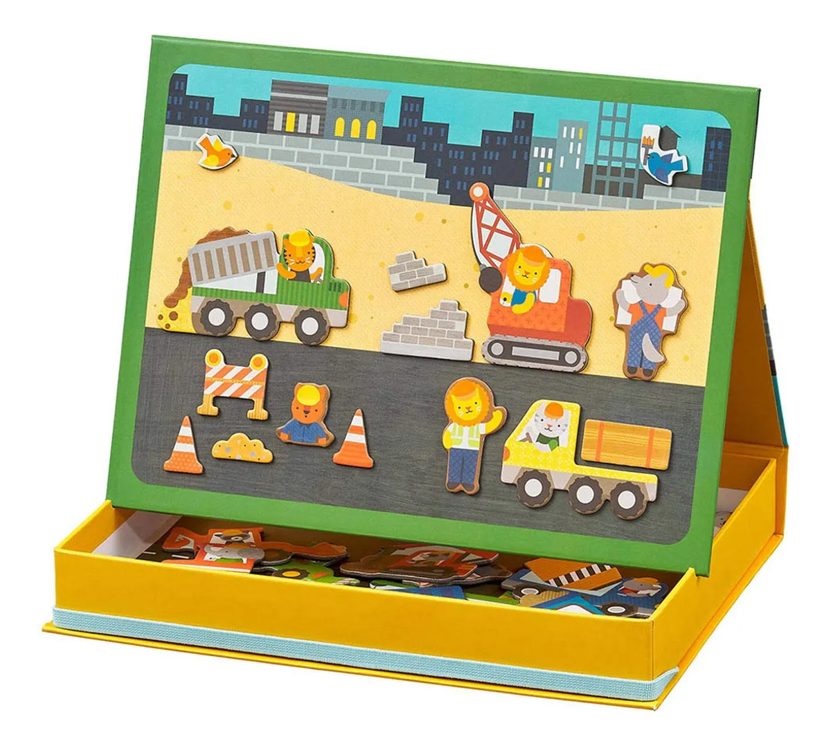 Escena de Juego Magnética para Construcción y Creatividad - Bloques Magnéticos STEM Educativos para Niños a Partir de 4 Años, Fomenta la Imaginación y Habilidades Motoras