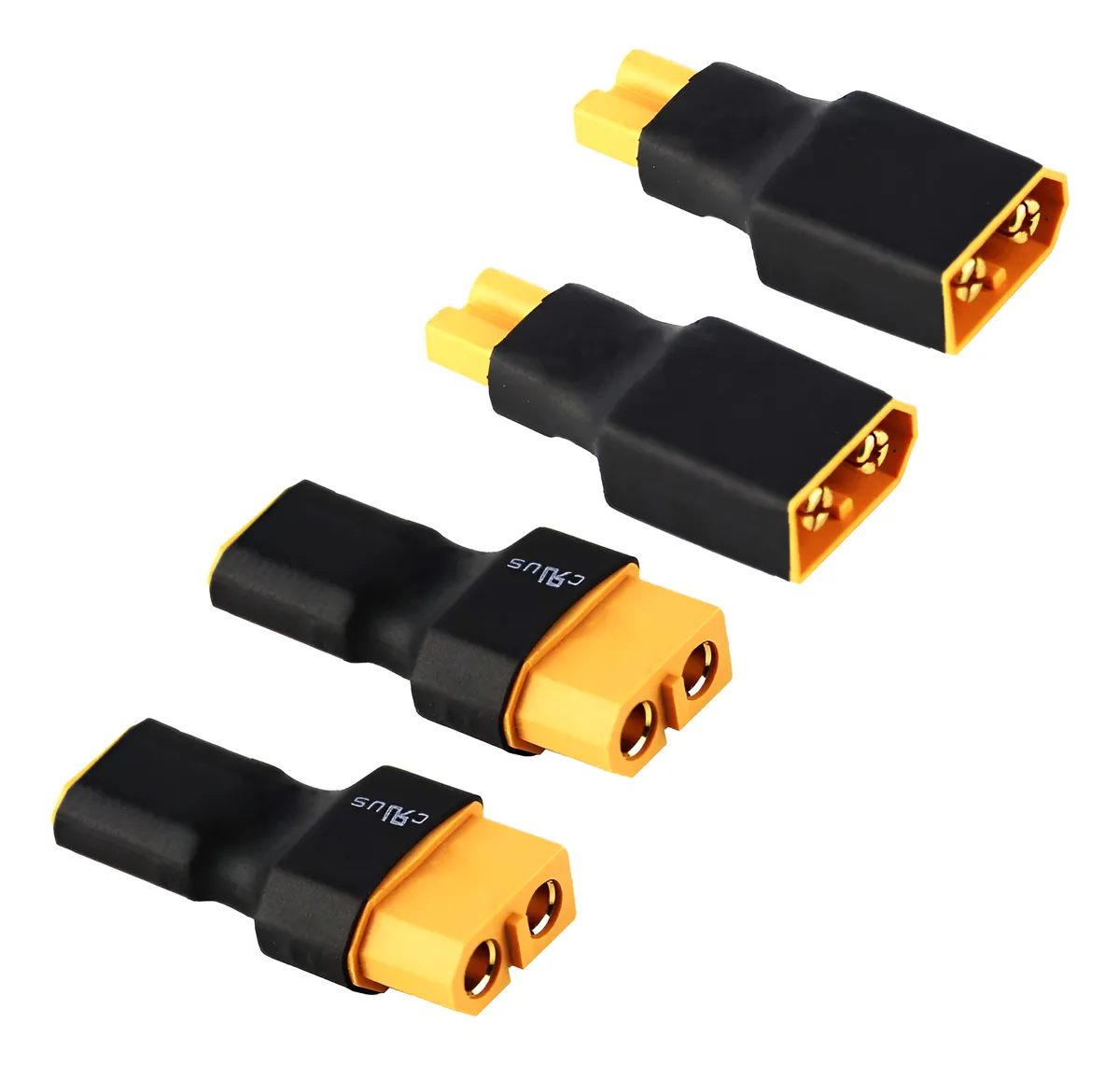Adaptador de Enchufe XT30 a XT60: Conexión Segura para Drones, Coches RC y Baterías Lipo/NiMH - Versátil y Duradero