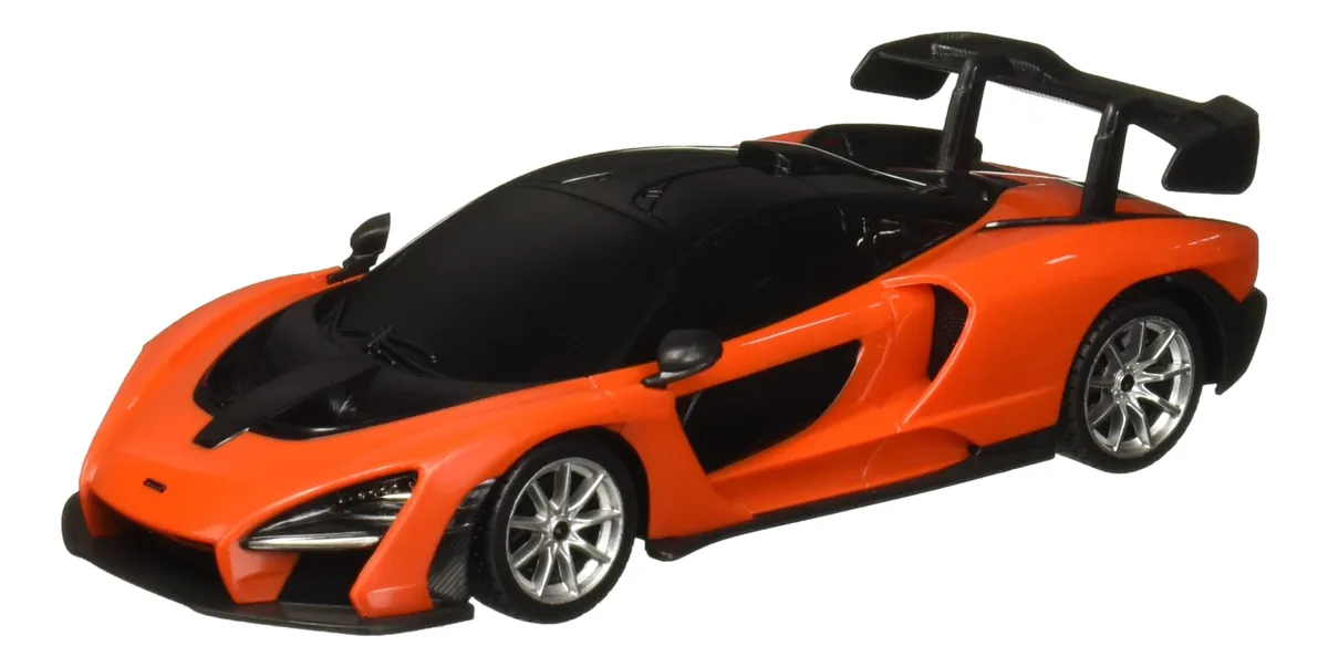 McLaren Senna a Control Remoto 1:24 Juguete para Niños - Coche Rc Deportivo Naranja - Divertido y Educativo para Edades 4+