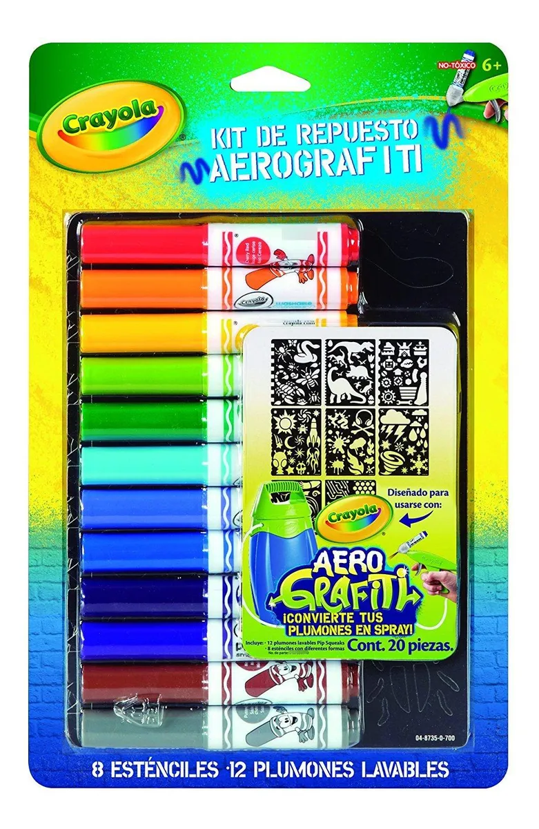 Aerógrafo Crayola para Dibujar y Pintar: Juego Creativo de Colorear para Niños - Estimula la Imaginación y la Expresión Artística