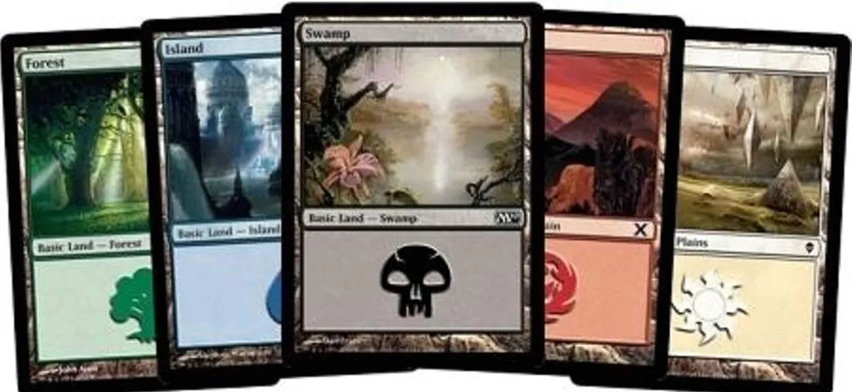 500 Tierras Básicas Magic The Gathering: Paquete Completo de 100 de Cada Tipo (Llanura, Isla, Pantano, Montaña, Bosque) - Ideal Coleccionistas y Jugadores Novatos