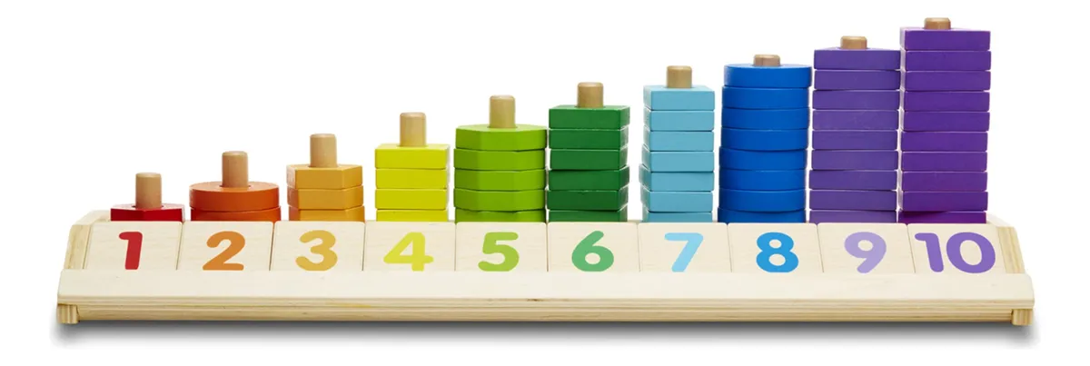 Apilador de Formas Educativo para Contar Colores | Juguete Montessori para Desarrollo Infantil Temprano | Estimula Habilidades Cognitivas y Motrices Finas | Diseño Divertido y Seguro para Niños