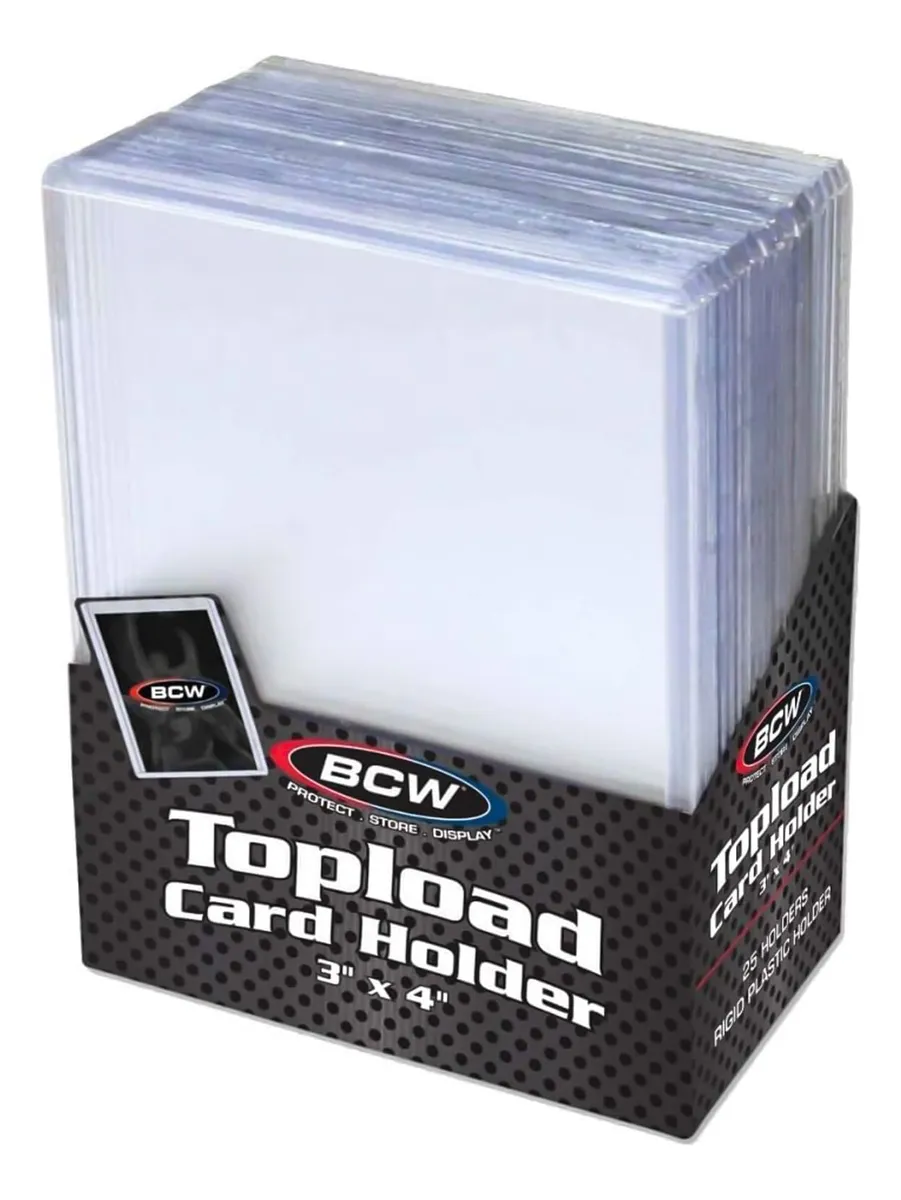 25 Soportes para Tarjetas Toploader Protección Máxima | Fundas Rígidas para Tarjetas Coleccionables | Tamaño 8.9 cm x 10.2 cm | Transparente y Duradero