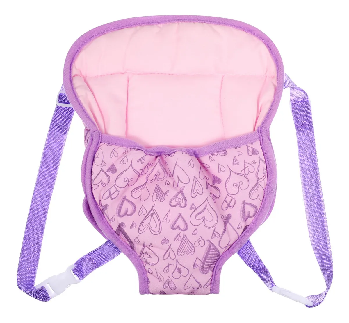 Portabebés Transpirable para Bebé - Diseño Corazón Púrpura - Cómodo y Seguro para Paseos y Cunas - Accesorios Esenciales para Recién Nacidos